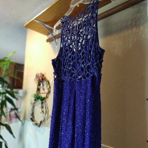 NWOT Royal Blue Holiday Dress. - Picture 2 of 10